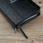 Black Faux Leather Compact KJV Bible