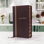 KJV, Thinline Bible,  Brown, King James Version Imitation Leather