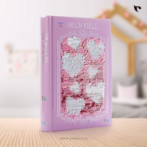 ICB, Sequin Sparkle and Change Bible, Hardcover, Pink