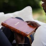KJV, Thinline Bible, Large Print Leathersoft, (Tan)