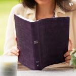 KJV, Large Print Center-Column Reference Bible (Purple)