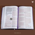 NIV, Thinline Bible, Large Print, Imitation Leather (Purple)